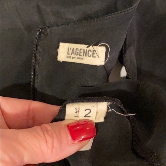 L’AGENCE layered cap sleeve dress 2 - Picture 3 of 4